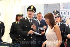 Renata Polverini con il comandante della Polizia locale Franco Fainelli