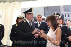 Renata Polverini con il comandante della Polizia locale Franco Fainelli