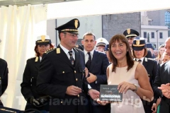 Renata Polverini con il comandante della Polizia locale Franco Fainelli
