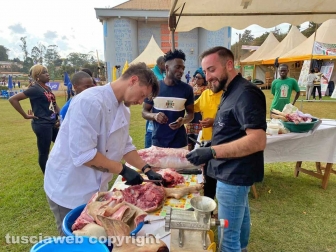La porchetta di Vasanello in Camerun