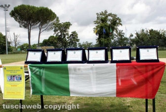 La premiazione dei volontari della zona rossa