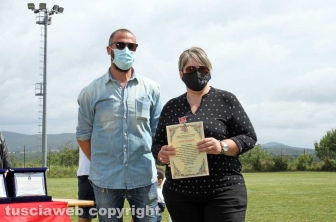 La premiazione dei volontari della zona rossa