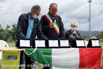 La premiazione dei volontari della zona rossa