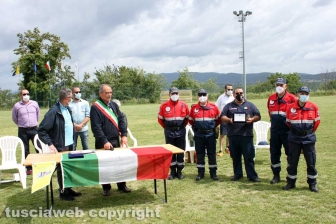 La premiazione dei volontari della zona rossa
