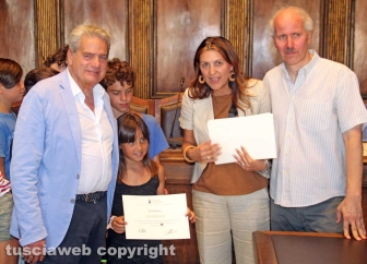 Viterbo - Consegna degli attestati del mercatino dei ragazzi
