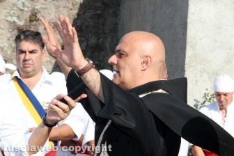 La preparazione del corteo storico