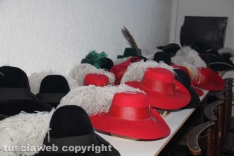 La preparazione del corteo storico