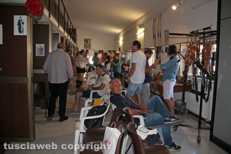 La preparazione del corteo storico