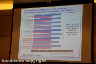 La presentazione del rapporto sui tumori