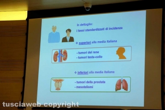 La presentazione del rapporto sui tumori