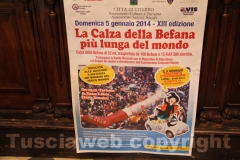 La presentazione della Calza della Befana più lunga del mondo