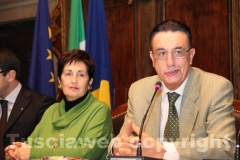 La presentazione della Calza della Befana più lunga del mondo