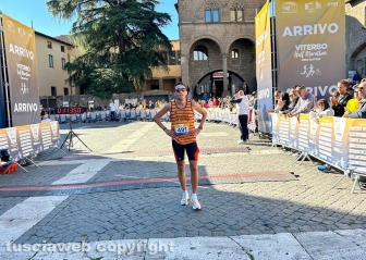 Viterbo - La prima Half Marathon - L'arrivo - Raffaele Mastrolorenzo, secondo classificato
