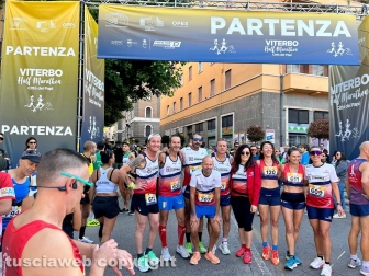 Viterbo - La prima Half Marathon - La partenza