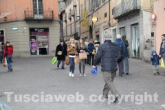 La prima mattinata di saldi