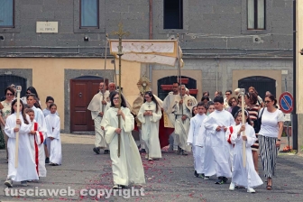 Viterbo - La processione del Corpus Domini alla Quercia