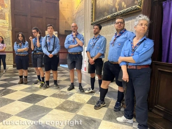 Viterbo - La messa in vista del Corpus domini