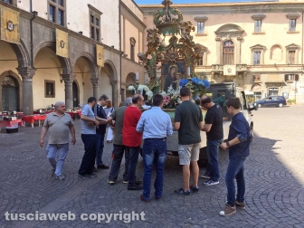 Viterbo - La preparazione della processione della Madonna Liberatrice