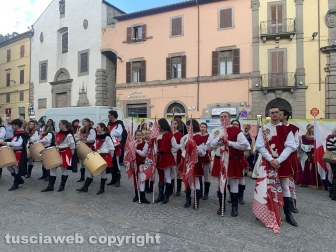 Viterbo - La pioggia non ferma la macchina di Maria santissima Liberatrice