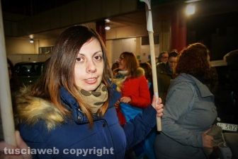 La protesta alla sala Bingo in via Garbini
