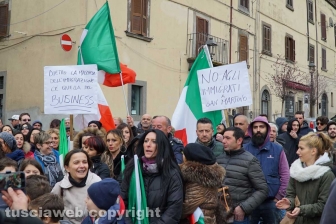 San Martino - La protesta contro gli immigrati