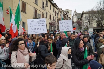 San Martino - La protesta contro gli immigrati