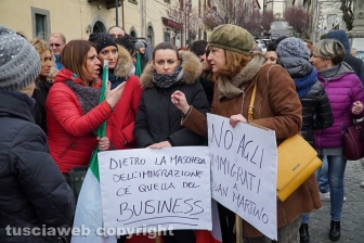 San Martino - La protesta contro gli immigrati