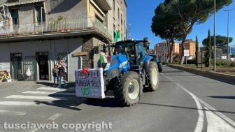 Viterbo - La protesta degli agricoltori