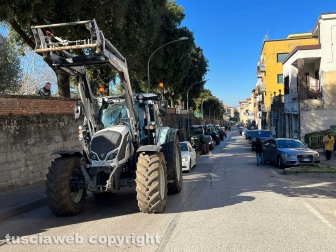 Viterbo - La protesta degli agricoltori