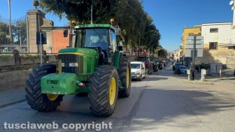 Viterbo - La protesta degli agricoltori
