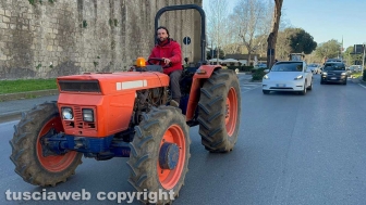 Viterbo - La protesta degli agricoltori