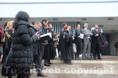 La protesta degli avvocati viterbesi
