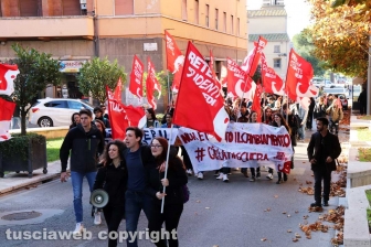 Viterbo - La protesta degli studenti