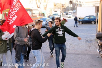 Viterbo - La protesta degli studenti