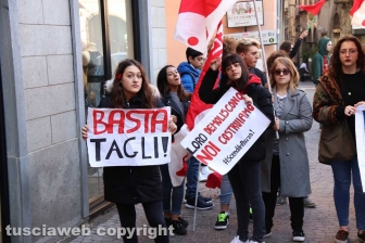 Viterbo - La protesta degli studenti