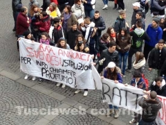 La protesta degli studenti