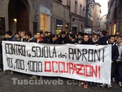 La protesta degli studenti