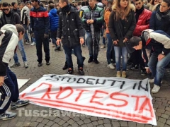 La protesta degli studenti