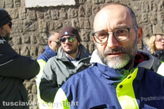 La protesta dei Cobas alle Poste