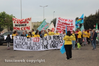La protesta dei lavoratori Ingrande