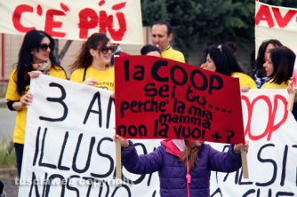 La protesta dei lavoratori Ingrande