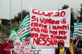 La protesta dei lavoratori Ingrande