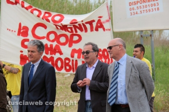 La protesta dei lavoratori Ingrande