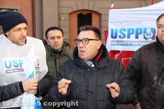 La protesta dei sindacati di polizia penitenziaria