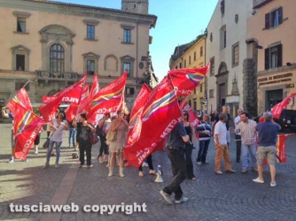 La protesta della Filctem Cgil sotto la Prefettura