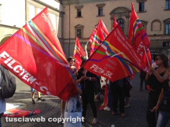La protesta della Filctem Cgil sotto la Prefettura
