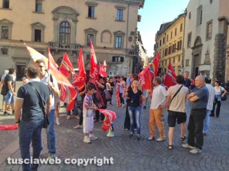 La protesta della Filctem Cgil sotto la Prefettura