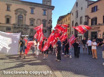 La protesta della Filctem Cgil sotto la Prefettura