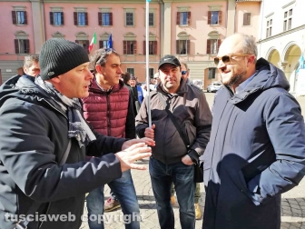 Viterbo - La protesta della polizia penitenziaria