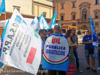 La protesta della polizia penitenziaria